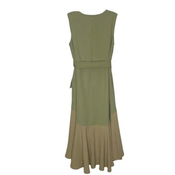 ASM ANNA Two Tone Sleeveless Fit Flare Dress Medium - Picture 2 of 8